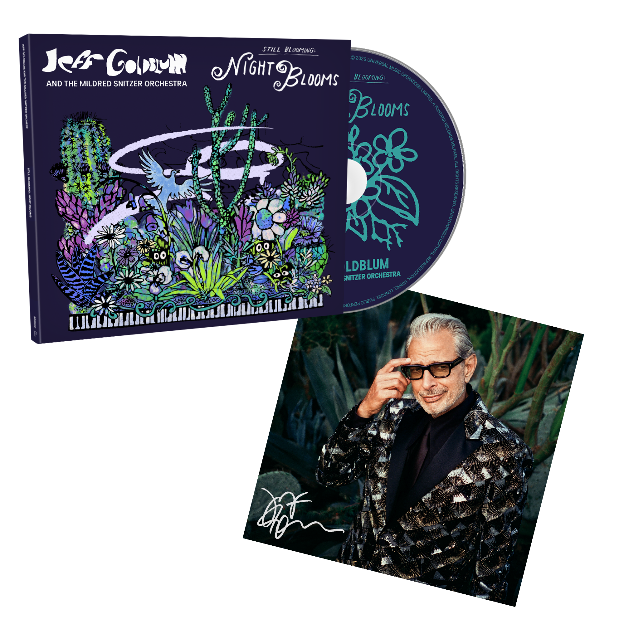 Night Blooms - CD (Signed) - Jeff Goldblum