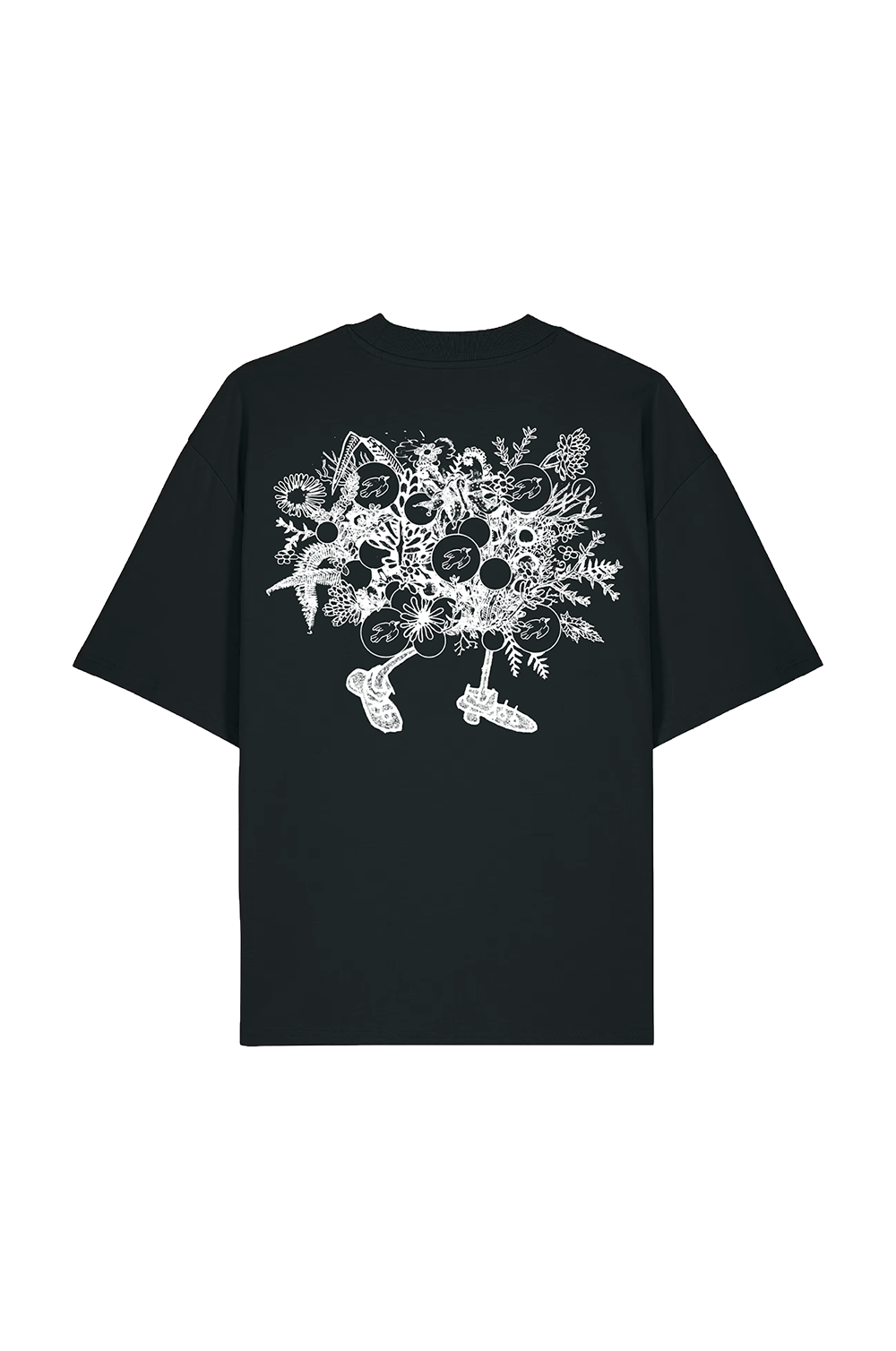 Night Blooms Tee - Black