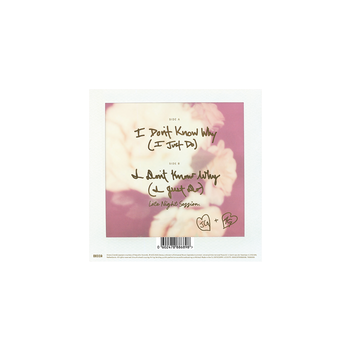 Ariana Grande, Jeff Goldblum - I Don't Know Why (I Just Do) - 7" Single